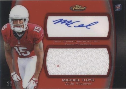 2012 Topps Finest Michael Floyd #AJR-MF