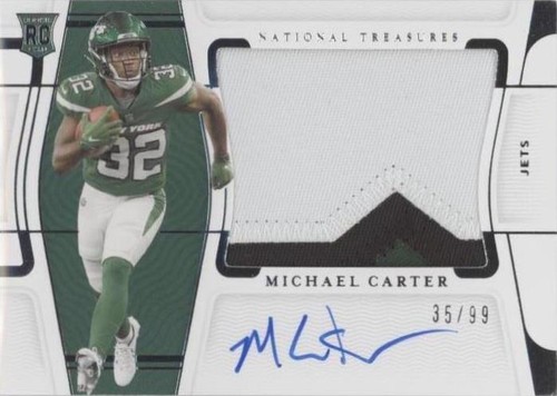 2021 Panini National Treasures Michael Carter #RMS-MC