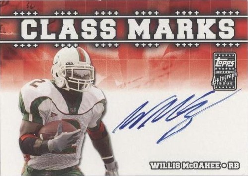 2003 Topps Draft Picks & Prospects Willis McGahee #CM-WM