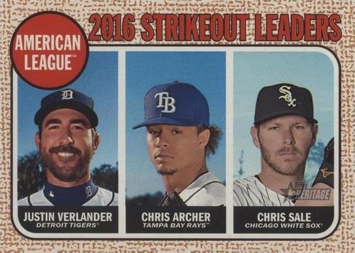 2017 Topps Heritage - Chris Archer Chris Sale Justin Verlander #12