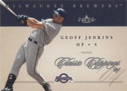 2004 Fleer Classic Clippings - Geoff Jenkins #12