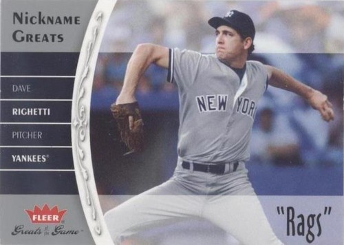 2006 Fleer Greats of the Game - Dave Righetti #NG-DR