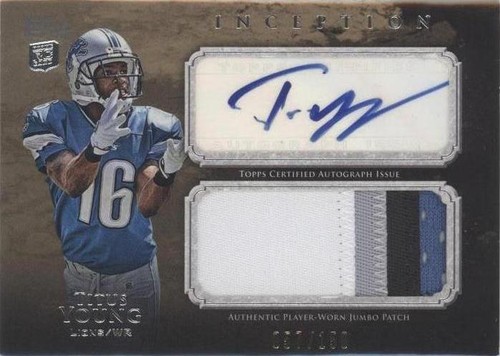 2011 Topps Inception Titus Young #AJP-TY
