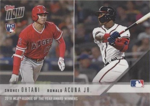 2018 Topps Now Shohei Ohtani #AW-1 Rookie of the Year Award Winner