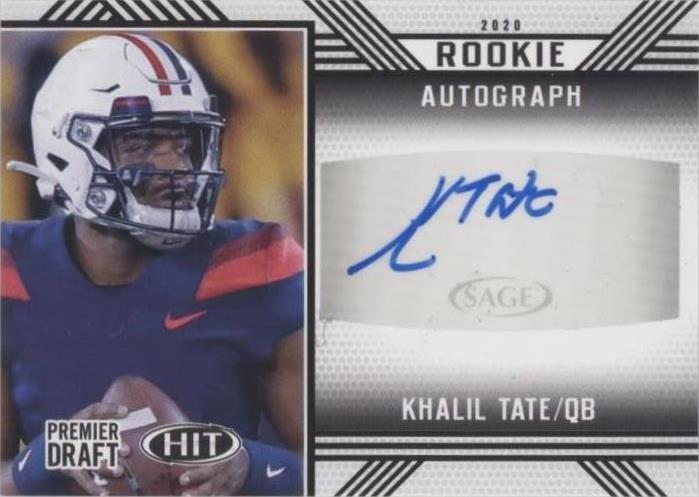 2020 Sage Hit Khalil Tate #A86