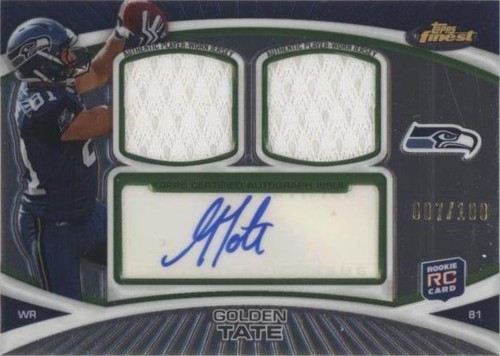 2010 Topps Finest Golden Tate #FADR-GT