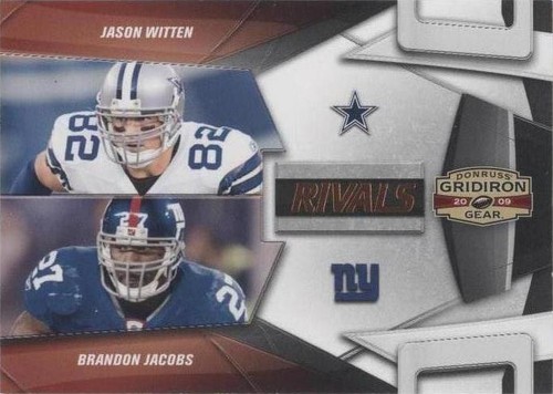 2009 Donruss Gridiron Gear Brandon Jacobs Jason Witten #9