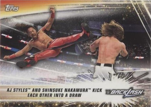2019 Topps WWE Summerslam - AJ Styles Shinsuke Nakamura #63