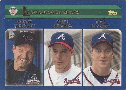 Randy Johnson Greg Maddux Tom Glavine 2003 Topps #347 HOF