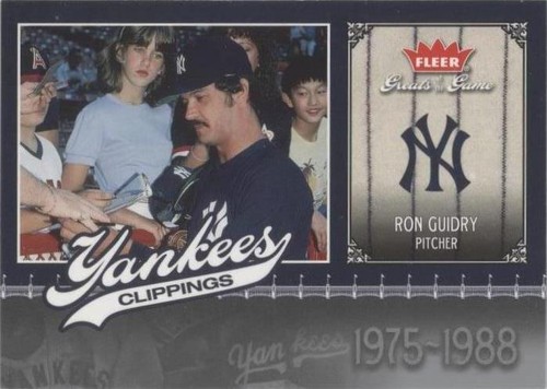 2006 Fleer Greats of the Game - Ron Guidry #NYY-RG