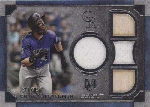 2019 Topps Museum Collection - Charlie Blackmon #SPQR-CB