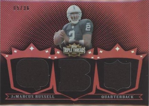 2007 Topps Triple Threads JaMarcus Russell #TTR3