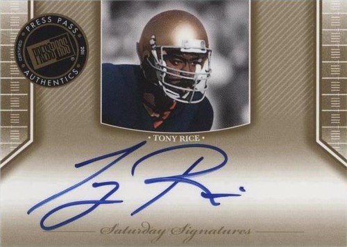 2011 Press Pass Legends Tony Rice #SS-TR2