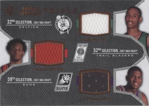2007-08 SP Rookie Threads - Gabe Pruitt/Taurean Green/D.J. Strawberry #TRT-GSP