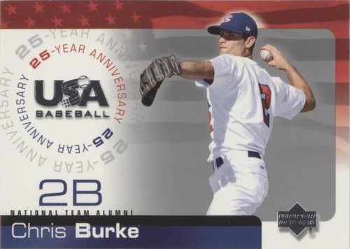2004 Upper Deck USA Baseball 25-Year Anniversary - Chris Burke #USA-30