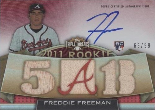 2011 Topps Triple Threads - Freddie Freeman #123