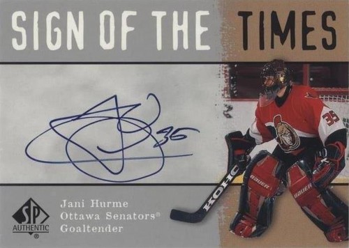 2000-01 SP Authentic - Jani Hurme #JH