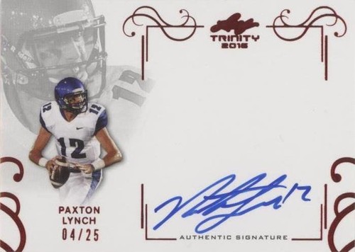2016 Leaf Trinity Paxton Lynch #A-PL1
