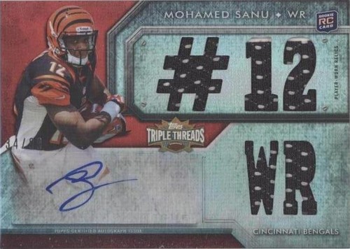 2012 Topps Triple Threads Mohamed Sanu #117