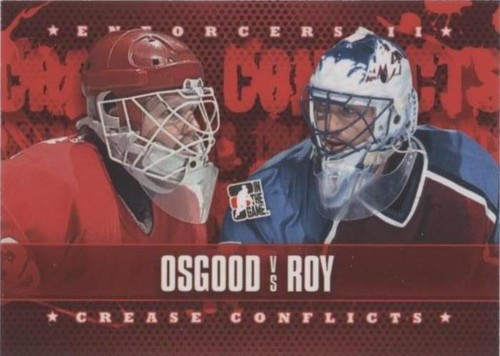 2013-14 In the Game Enforcers II - Chris Osgood Patrick Roy #97
