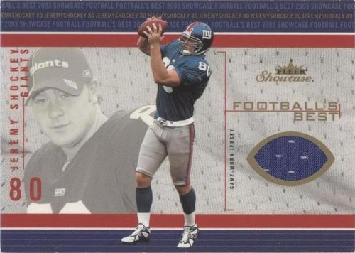 2003 Fleer Showcase Jeremy Shockey #FB-JS