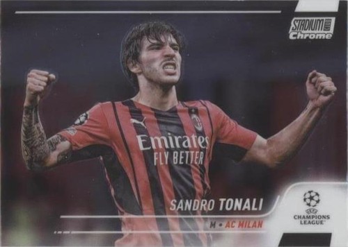 2021-22 Topps Stadium Club Chrome UCL Sandro Tonali #55