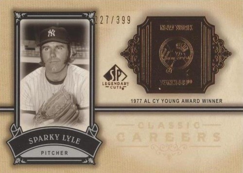 2005 SP Legendary Cuts - Sparky Lyle #CC-SL