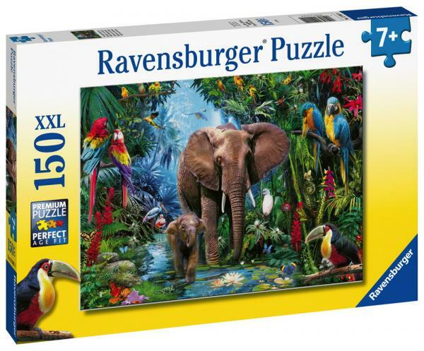 150 Teile Ravensburger Kinder Puzzle Xxl Dschungelelefanten 12901