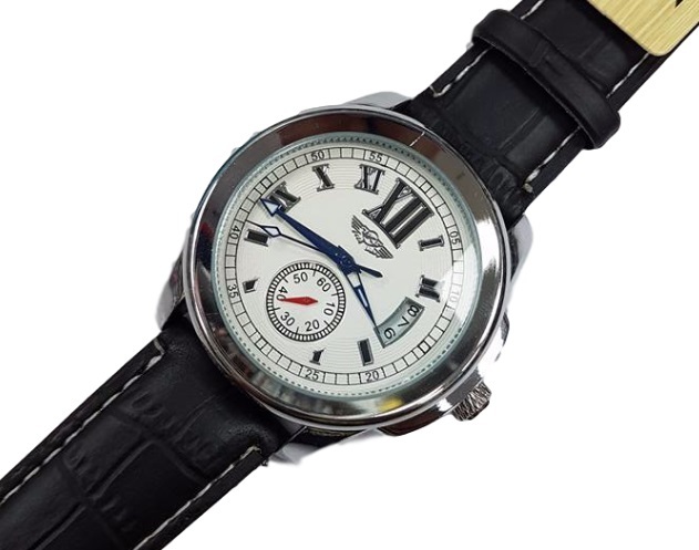 Orologio Polso YK G5126 Uomo Analogico Quarzo Data Elegante Moda Nero Q Bian lac