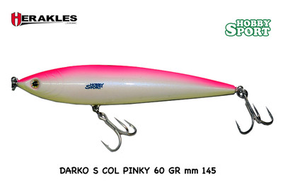 HERAKLES DARKO S 145 MM col. PINKY 60 GR  SHORE SPINNING X TONNO ARHKDV05