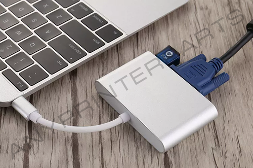 Sonilco USB 3.1 Type-C to VGA USB 3.0 Convertor Adapter 3 in 1 for Macbook Pro