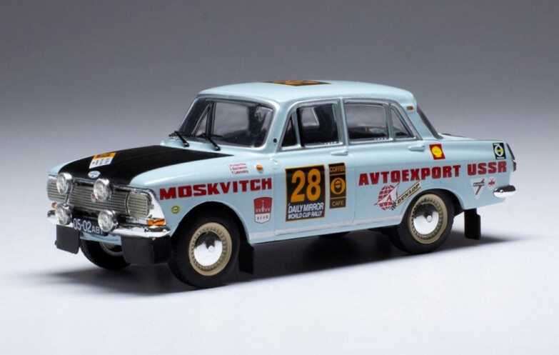Ixo Ixorac353 Moskwitsch 412 #28 Rallye Londres - Mexico - 1970 1/43