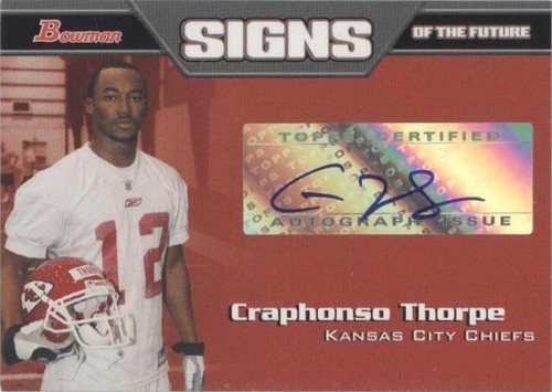2005 Bowman Craphonso Thorpe #SF-CT