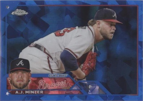 2023 Topps Chrome Sapphire Edition - A.J. Minter #159