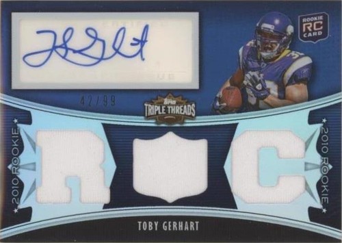 2010 Topps Triple Threads Toby Gerhart #115