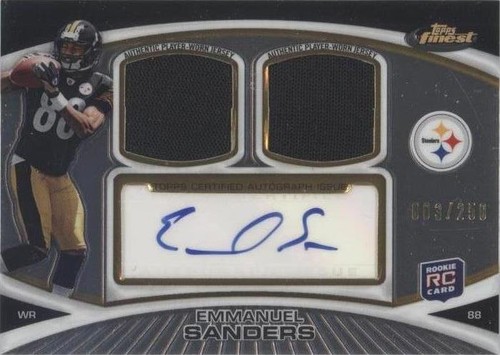 2010 Topps Finest Emmanuel Sanders #FADR-ES