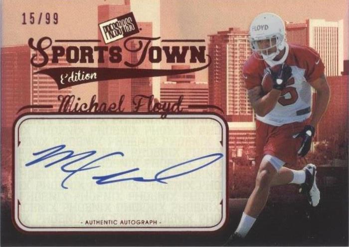 2012 Press Pass Sports Town Edition Autographs Michael Floyd #ST MF