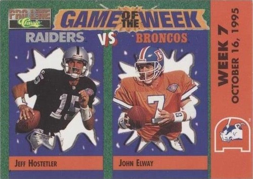 1995 Classic Pro Line Jeff Hostetler John Elway #H-02