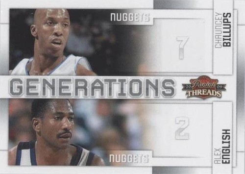 2009-10 Panini Threads - Alex English/Chauncey Billups #14