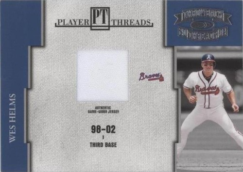 2004 Donruss Throwback Threads - Wes Helms #PT-75