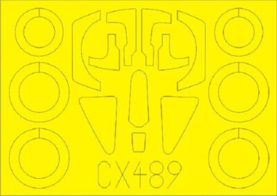 Eduard Mask 1/72  Su17M3 Mask for Modelsvit  CX 489 *