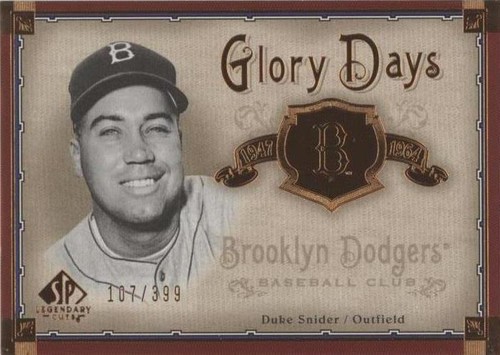 2005 SP Legendary Cuts - Duke Snider #GD-SN