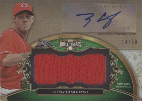 2013 Topps Triple Threads - Tony Cingrani #UAJR-TC1