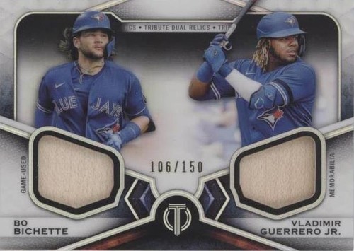 2021 Topps Tribute - Bo Bichette Vladimir Guerrero Jr. #DR2-BG