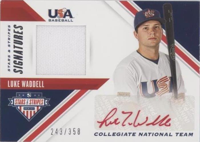 2020 Panini USA Baseball Stars & Stripes - Luke Waddell #SSS-LW