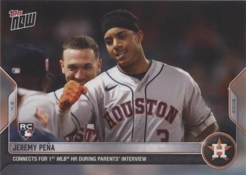 Topps Update MLB Jeremy Pena Auto RC レデ Jeremy Pena Autographed 2022 Topps Chrome Update Rookie Card