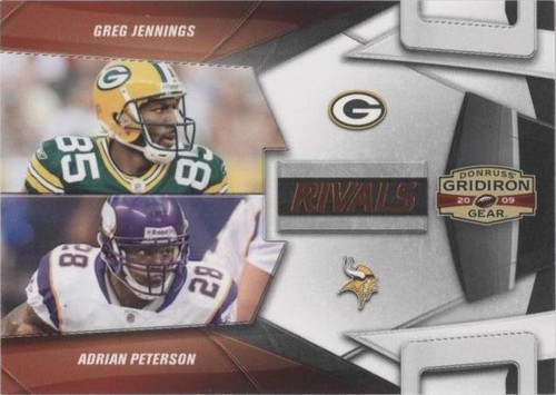 2009 Donruss Gridiron Gear Adrian Peterson Greg Jennings #7