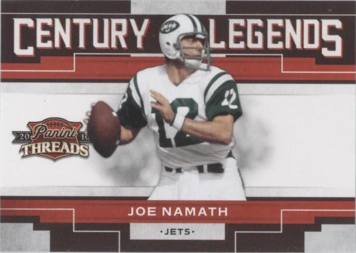 2010 Panini Threads Joe Namath #8