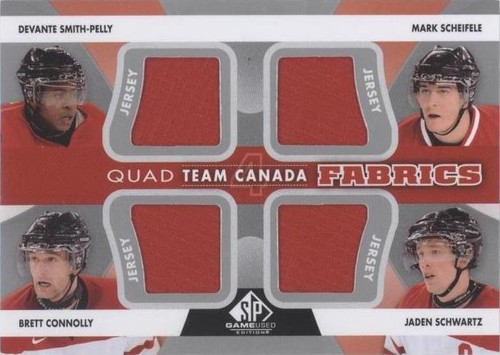 2012-13 SP Game Used Edition - Brett Connolly Devante Smith-Pelly Jaden Schwartz #TC-37