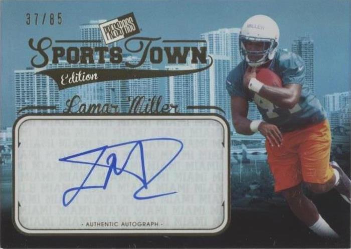 2012 Press Pass Sports Town Edition Autographs Lamar Miller #ST LM